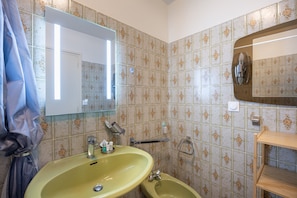 Douche, serviettes fournies