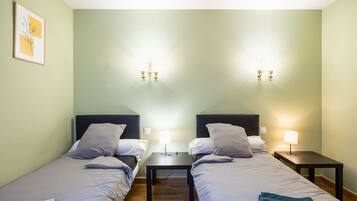 2 habitaciones, wifi gratis y ropa de cama