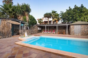 Pool - Vacation Home 'Finca Palmeras' with Sea & Mountain View, Private Pool and Wi-Fi (Ingenio)