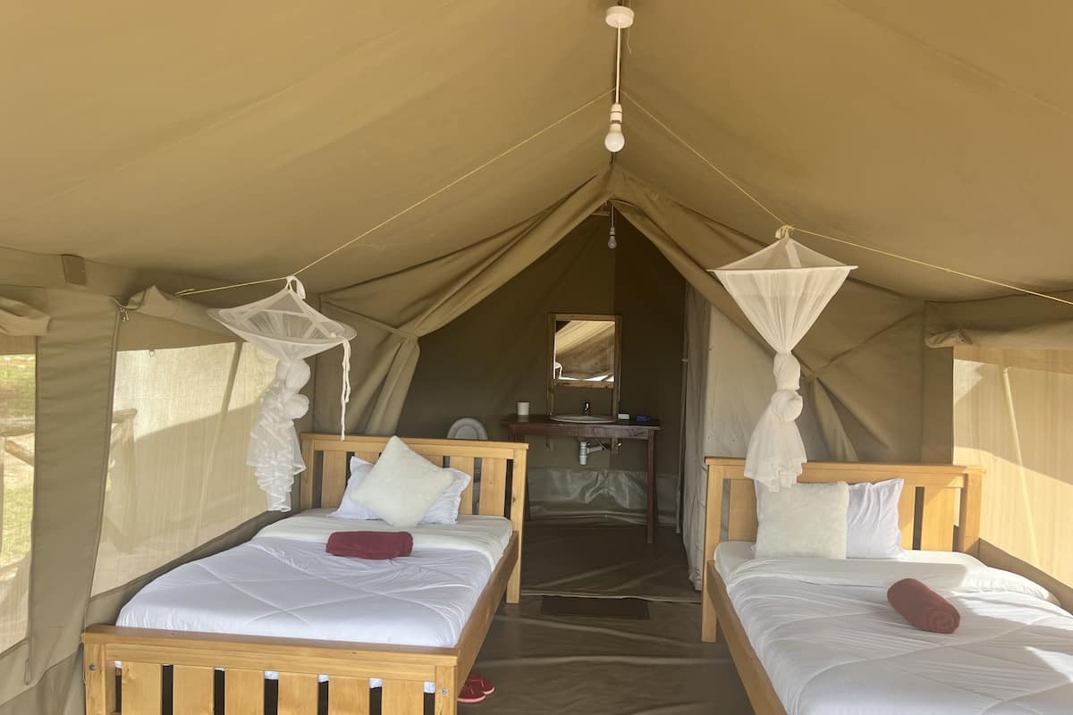 Deluxe Tent, 1 Bedroom, Valley View, Mountainside | 1 bedroom, premium bedding, down comforters, pillowtop beds