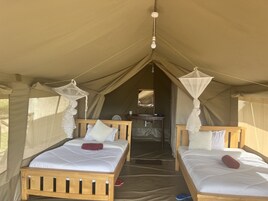 Deluxe Tent, 1 Bedroom, Valley View, Mountainside | 1 bedroom, premium bedding, down comforters, pillowtop beds