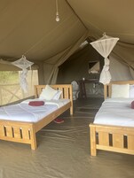 Deluxe Tent, 1 Bedroom, Valley View, Mountainside | Bathroom | Hair dryer, bathrobes, slippers