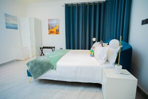 Apartemen | Seprai antialergi, kedap suara, setrika/meja setrika, dan Wi-Fi gratis