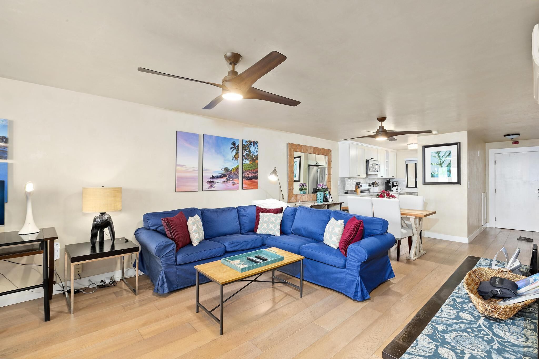 Smart TV, DVD player, books, computer monitors