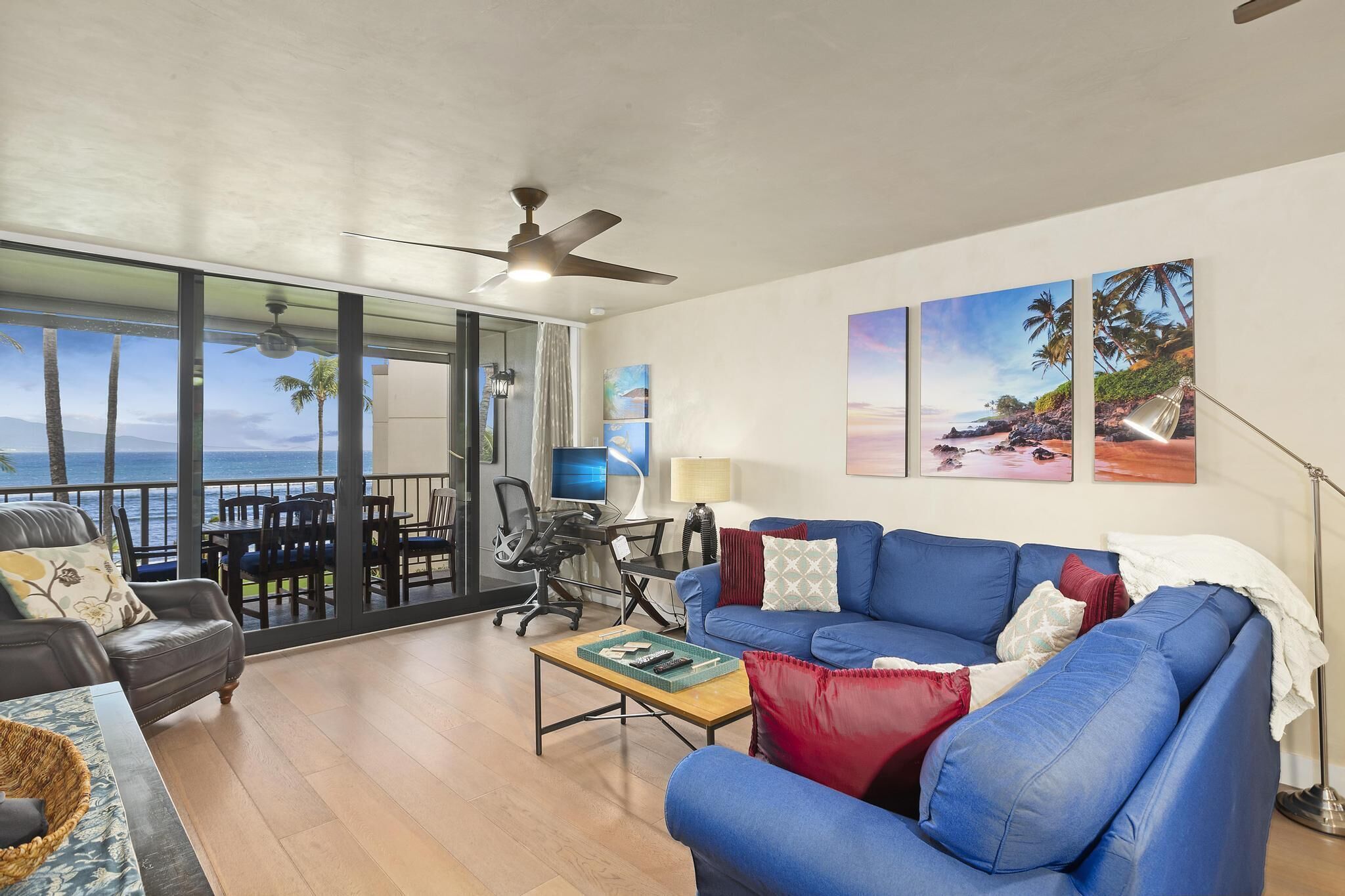 Smart TV, DVD player, books, computer monitors