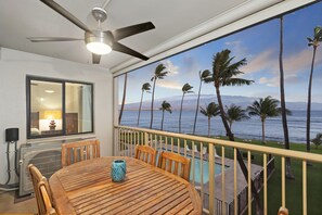 Outdoor dining - Maalaea Kai 307 Maui Prime Oceanfront
King Beds w/ ensuite
Dedicated Workspace (Wailuku)