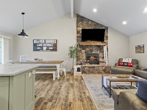 Interior - Lakefront Luxury! Direct Water Access, Spa, Fire Pit & Boat Launch-Sleeps 17 (Rogers)
