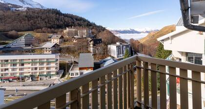 Appartement 4 pers cosy avec wifi et casier Ă skis, Vue pistes, Gourette