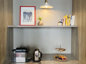 Deluxe kamer | Luxe beddengoed, donzen dekbedden, Select Comfort-bedden
