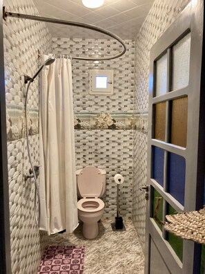 Towels, soap, toilet paper