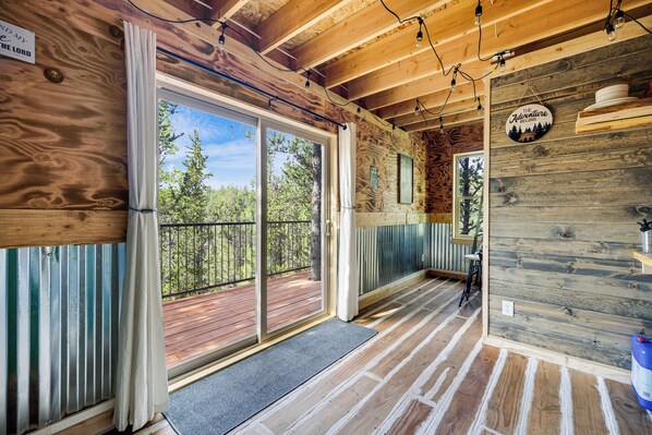 Interior - Off-Grid Tiny House Treehouse, re-live your childhood fantasy and dream! (Divide)