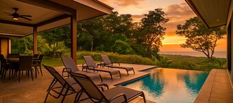 Uvita Villa: Infinity Pool & Panoramic Views