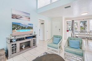 Smart-tv en een kantoor