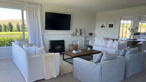 Living area - Private setting with vineyard outlook yet only moments from the Village.  (Havelock North)