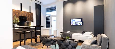 1 chambre, fer et planche Ă repasser, Wi-Fi, draps fournis