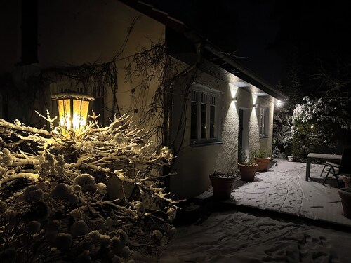 Ferienhaus im Grünen mit Kamin 