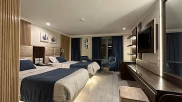 Kamar Twin Deluks | Seprai katun Mesir, seprai premium, dan bantalan ekstra lembut