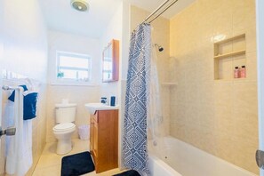 Towels, soap, toilet paper