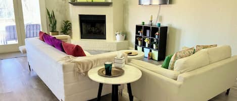 TV connectée, cheminée