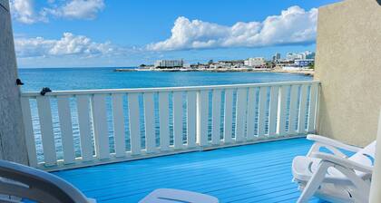 Nice and cozy ocean front studio with private terrace. Short walk to beaches.