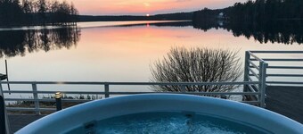 Nice home in Hjältevad with sauna