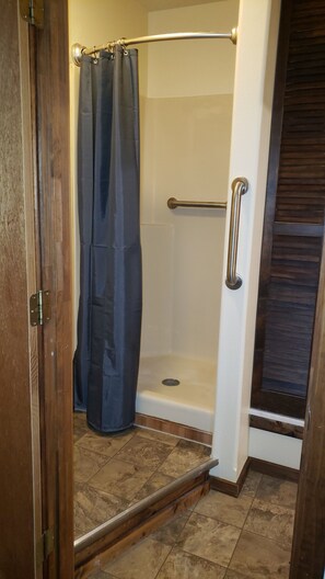 Shower, hair dryer, towels, soap - West Side Angler's Studio/Cabin close to Bull Shoals Lake (Theodosia)