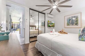 1 bedroom, desk, iron/ironing board, WiFi