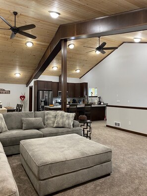 Living area - Farm Stay with your Horse! Upstairs Loft for you, updated Barn for your horse! (Oak Harbor)