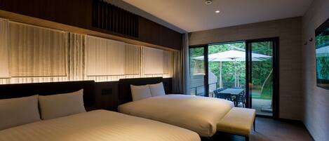 2 makuuhuonetta, työpöytä, ilmainen Wi-Fi, vuodevaatteet