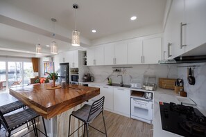 Miniovn og papirhåndklær