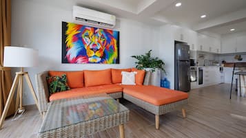 50-inch Smart TV with cable channels