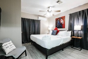 Iron/ironing board, travel cot, free WiFi, bed sheets