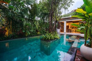 Outdoor pool - Frangipani Villa Merah at Berawa (Canggu)