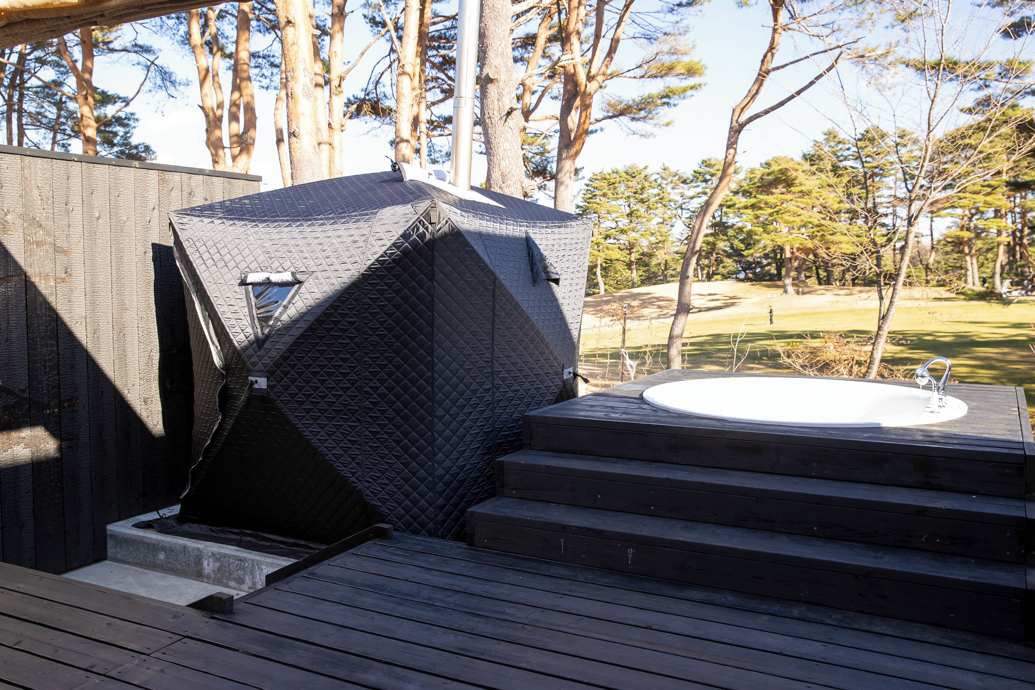 Huvila, tupakointi kielletty, sauna (Tent) | Terassi/patio