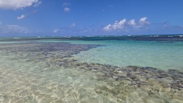 Beach nearby, white sand, beach shuttle, beach towels