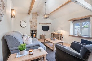 TV, fireplace, stereo