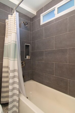 Hair dryer, towels