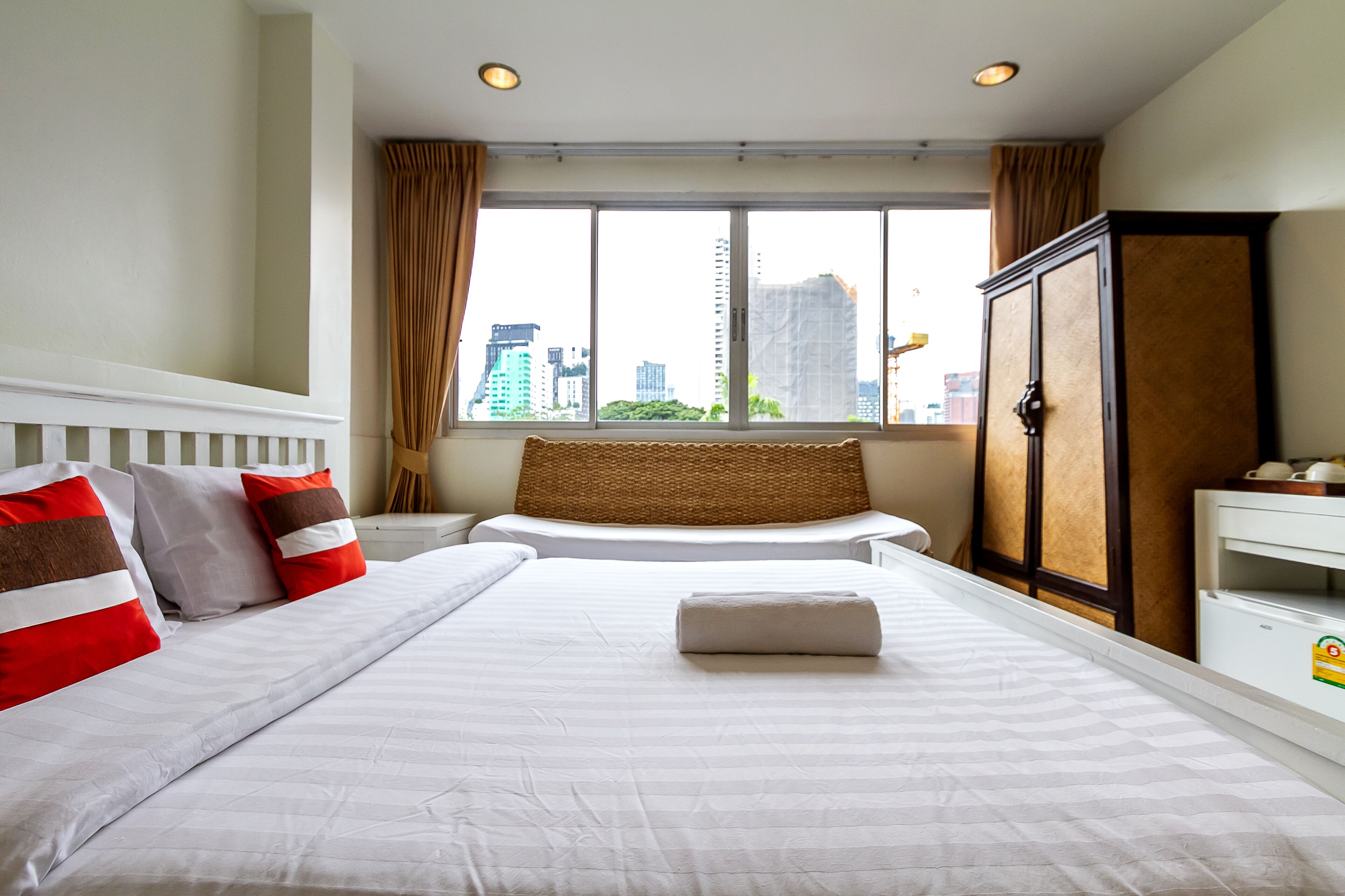 1 室のベッドルーム、アイロン / アイロン台、WiFi、ベッドシーツ