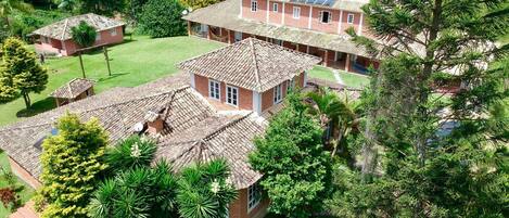 Outdoor wedding area