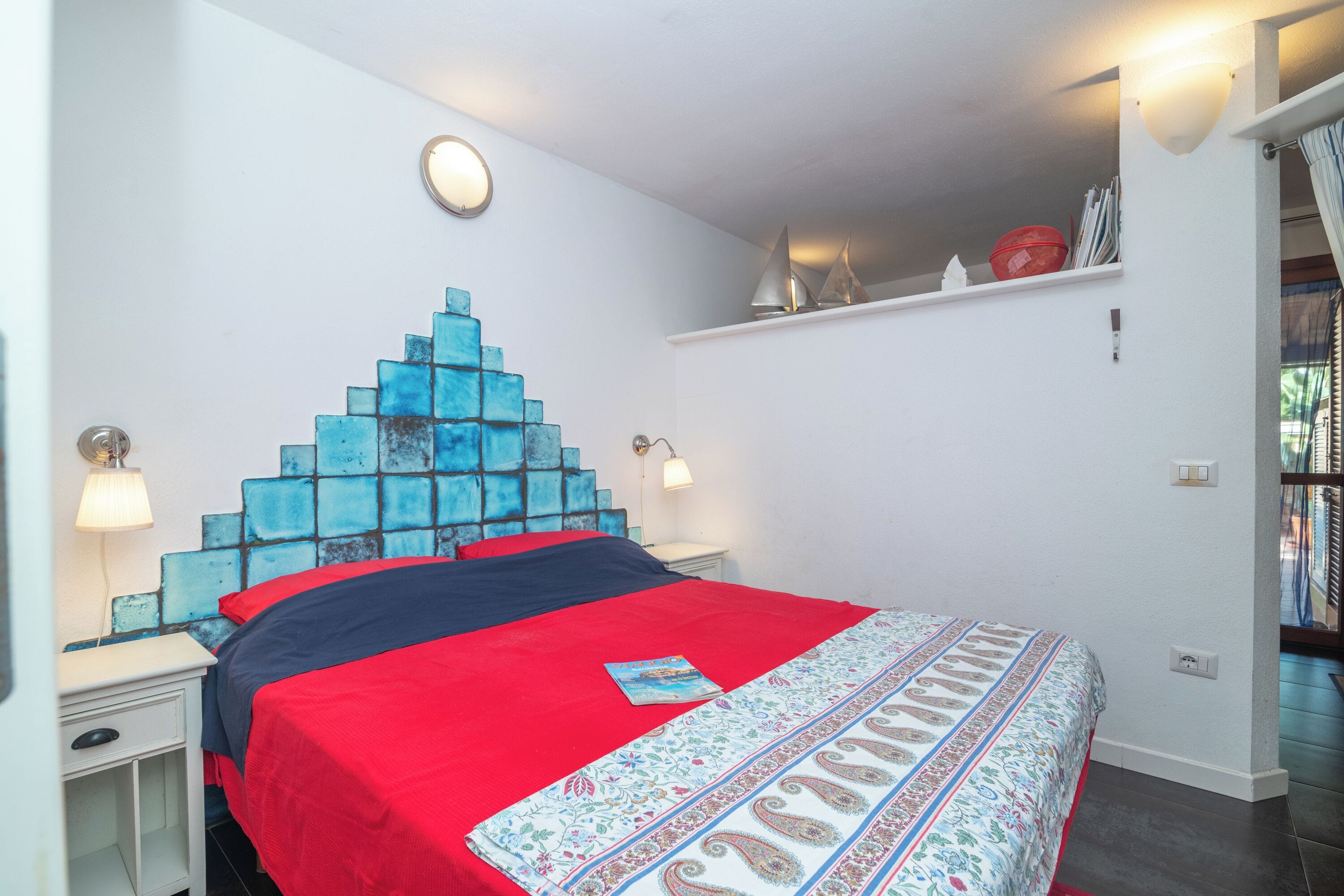 Apartamento familiar, varias habitaciones (Giotto In Sardegna With Shared Pool) | 1 dormitorio y ropa de cama