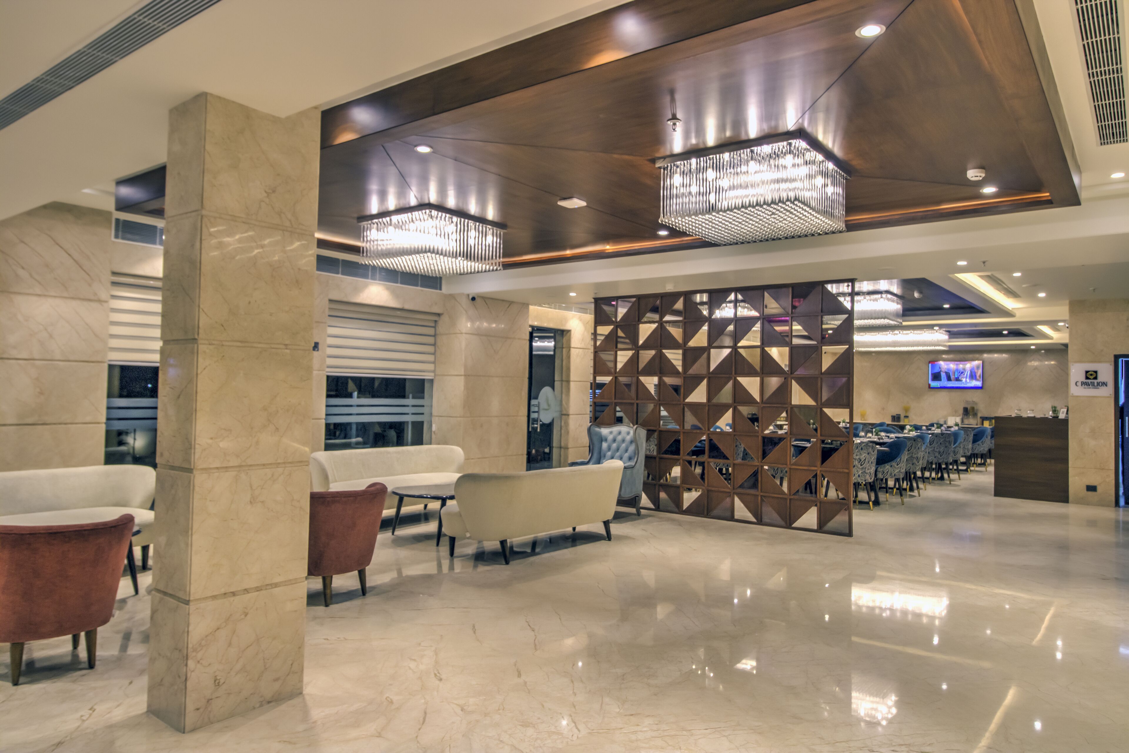 Lobby sitting area