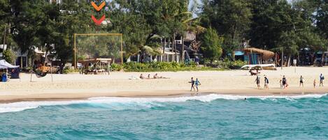 Accommodatie ligt op het strand