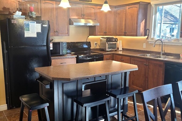 Fully stocked kitchen