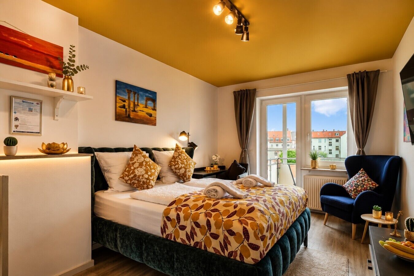 4 Schlafzimmer, Schreibtisch, Bügeleisen/Bügelbrett, Reisekinderbett