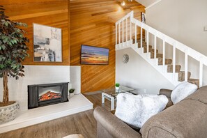 TV connectée, cheminée