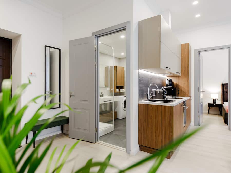 Superior Apartment, 1 Bedroom | Living area | 40-inch Smart TV with cable channels