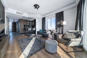 Smart-tv och en stereo