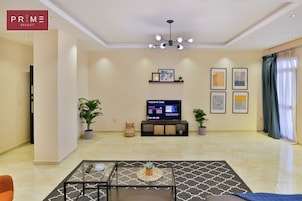 Apartamento, 3 habitaciones | Zona de estar