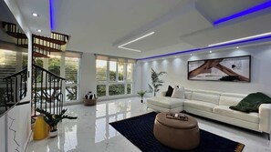 TV, offices - Malibu Beach Penthouse: Steps to the Beach & Pool (Loiza)