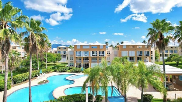 Pool - Malibu Beach Penthouse: Steps to the Beach & Pool (Loiza)